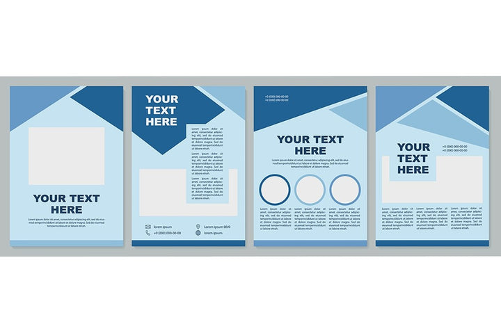 Geometric universal brochure template set