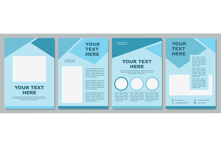 Geometric universal brochure template set