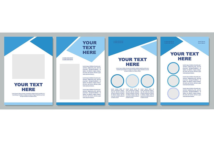 Geometric universal brochure template set