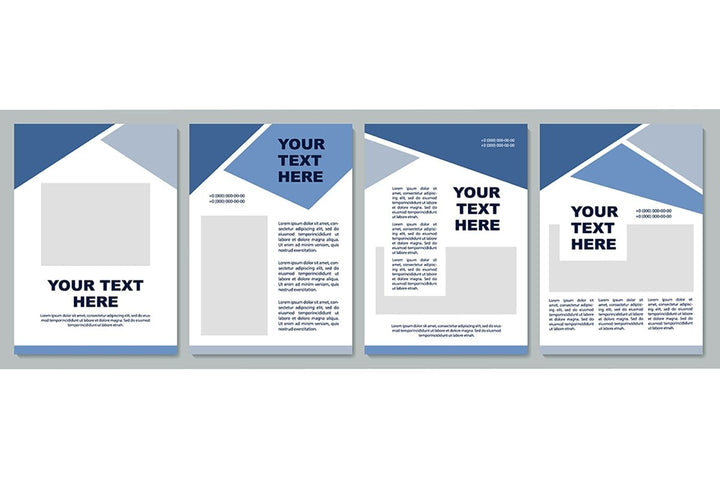 Geometric universal brochure template set