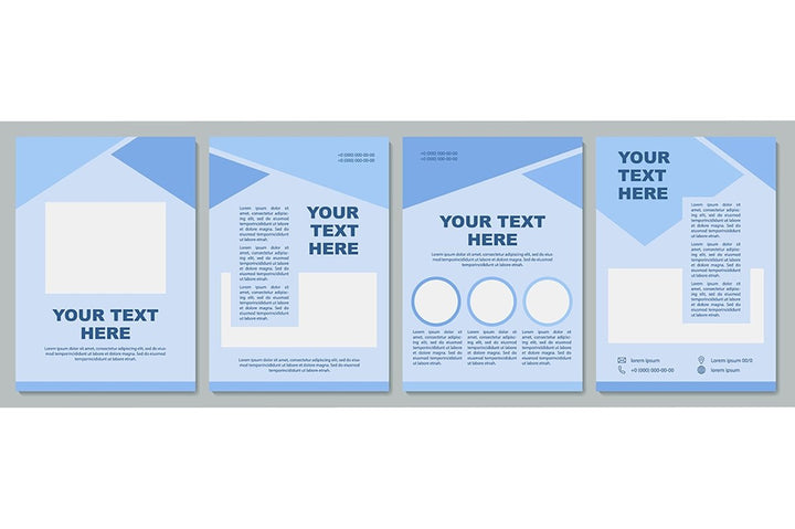 Geometric universal brochure template set