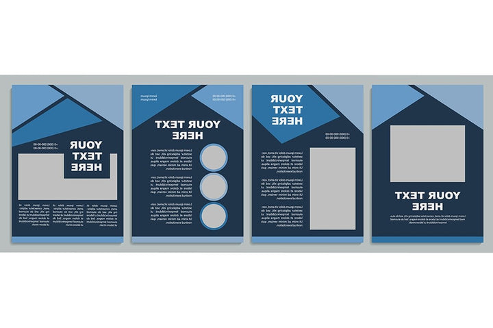 Geometric universal brochure template set