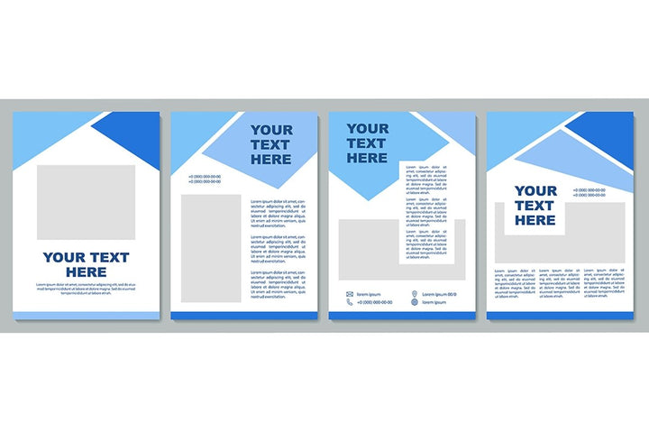 Geometric universal brochure template set