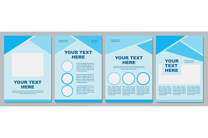 Geometric universal brochure template set