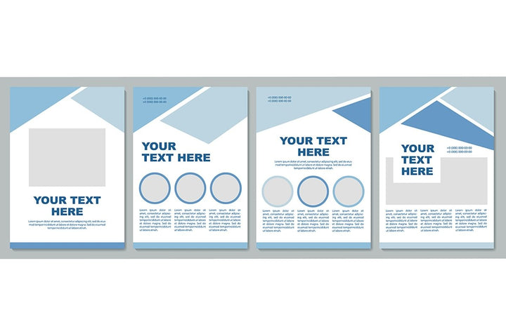 Geometric universal brochure template set