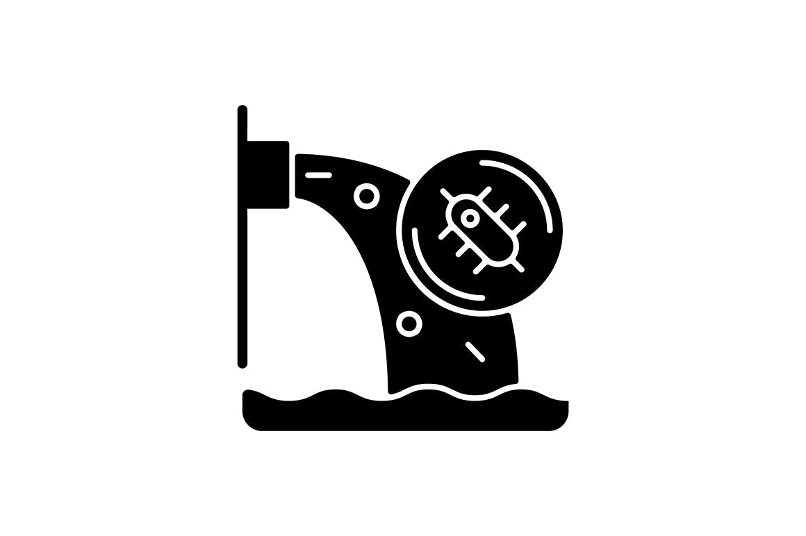 Global water crisis black glyph icons set on white space