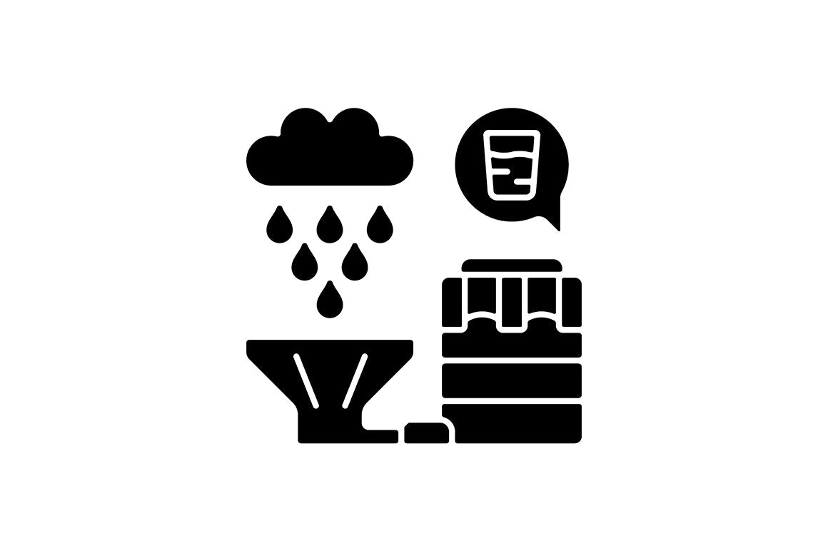 Global water crisis black glyph icons set on white space