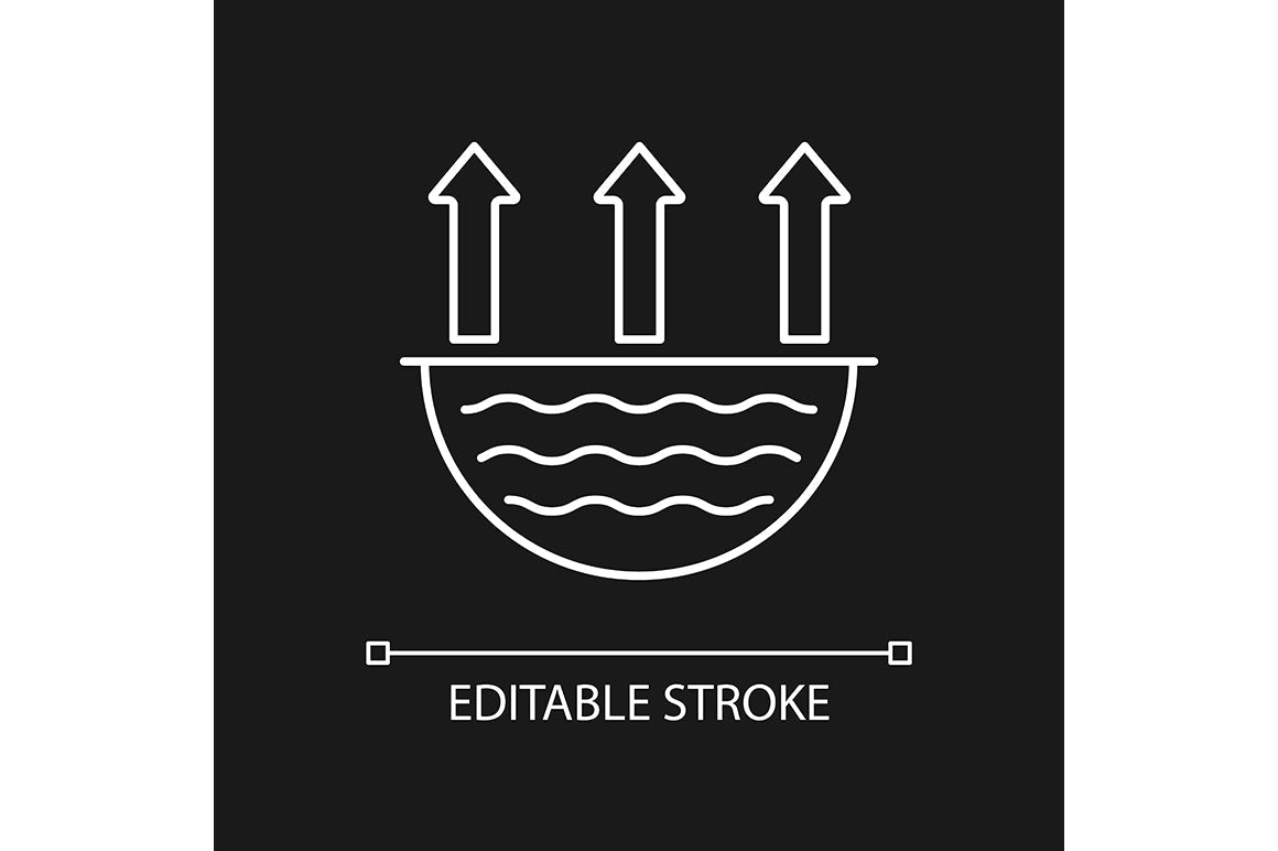 Global water crisis linear icons set for dark and light mode