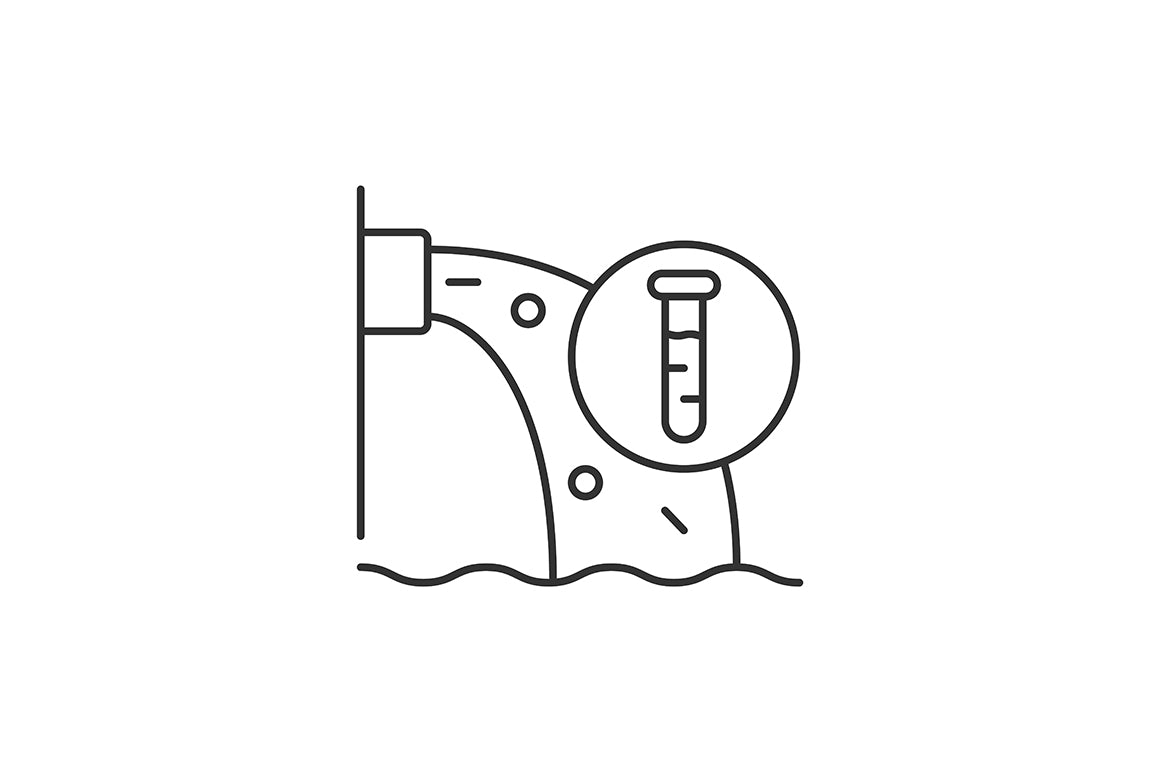 Global water crisis linear icons set for dark and light mode