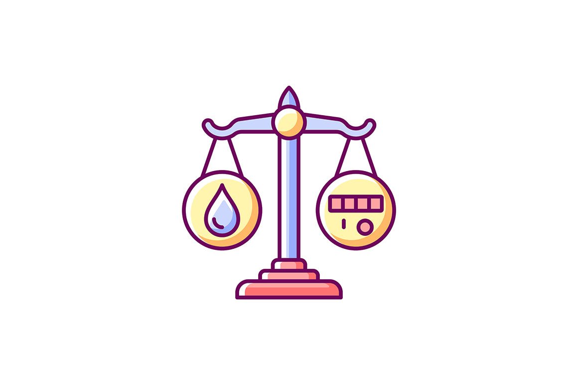 Global water crisis RGB color icons set