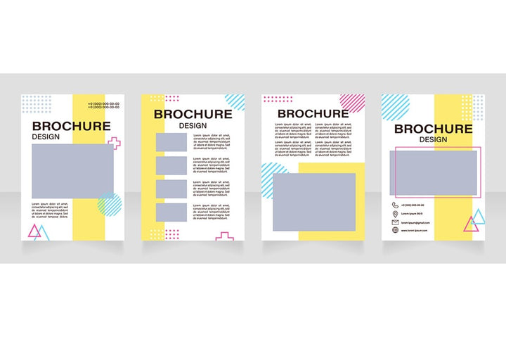 Graphic industry brochure template bundle