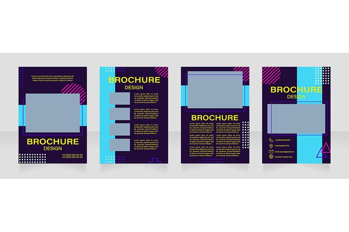 Graphic industry brochure template bundle
