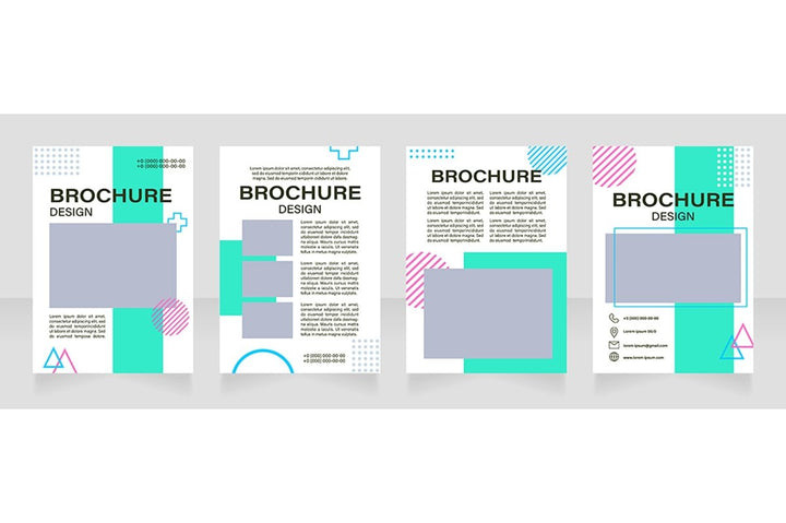 Graphic industry brochure template bundle