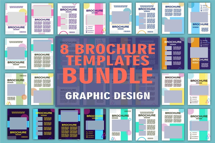 Graphic industry brochure template bundle