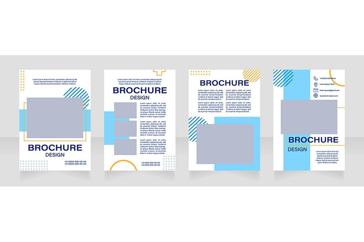Graphic industry brochure template bundle