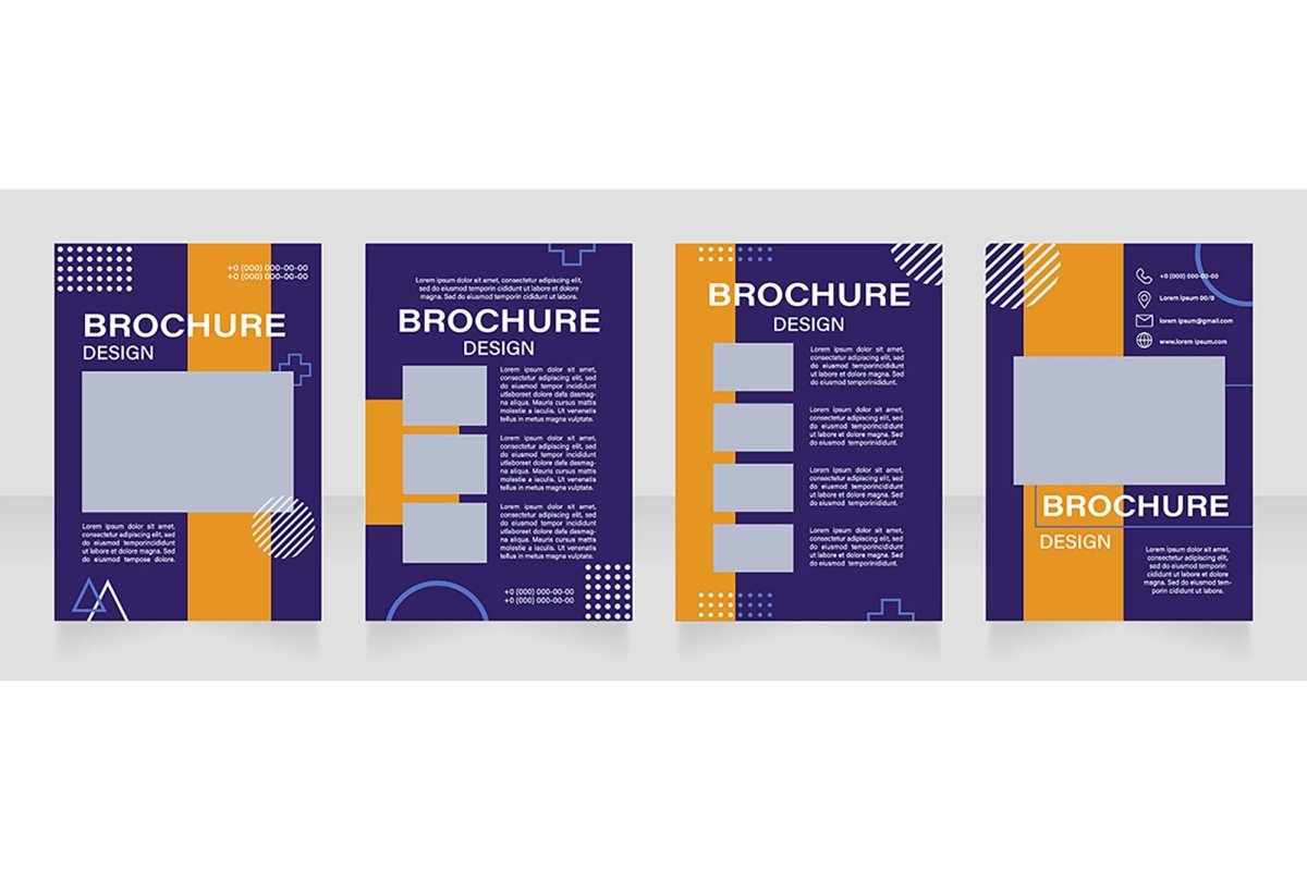 Graphic industry brochure template bundle