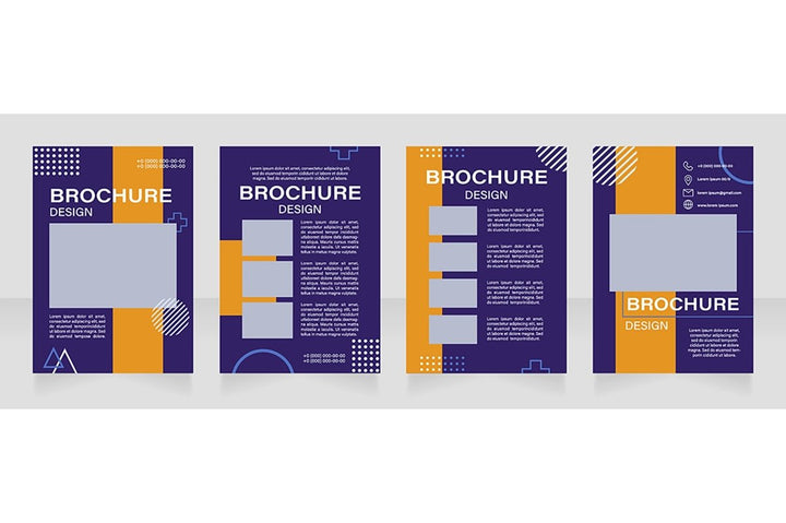 Graphic industry brochure template bundle