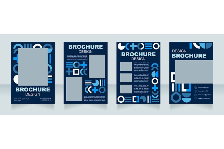 Graphics for marketing brochure template bundle