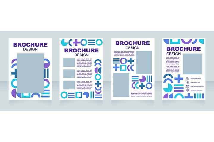 Graphics for marketing brochure template bundle