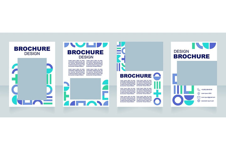 Graphics for marketing brochure template bundle