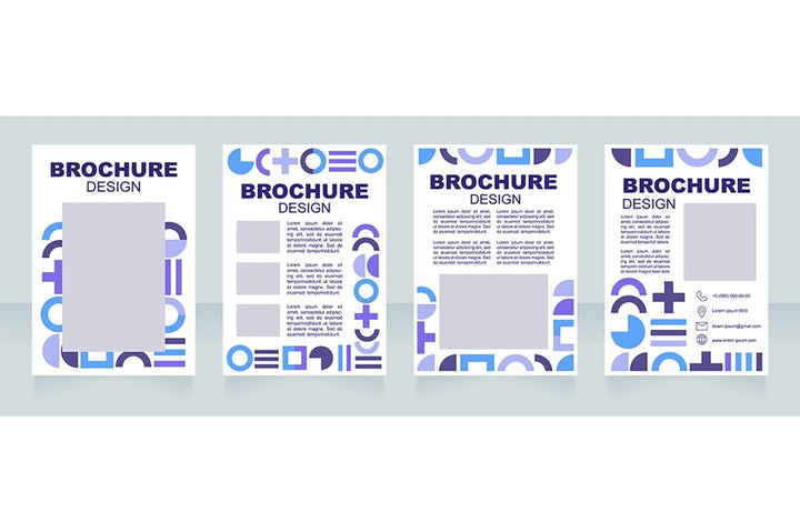 Graphics for marketing brochure template bundle