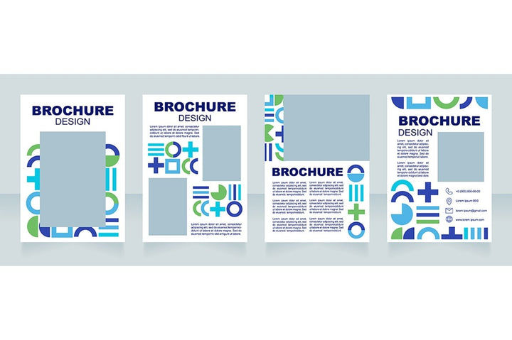 Graphics for marketing brochure template bundle