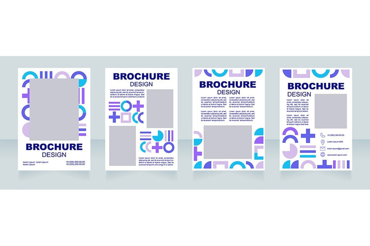 Graphics for marketing brochure template bundle