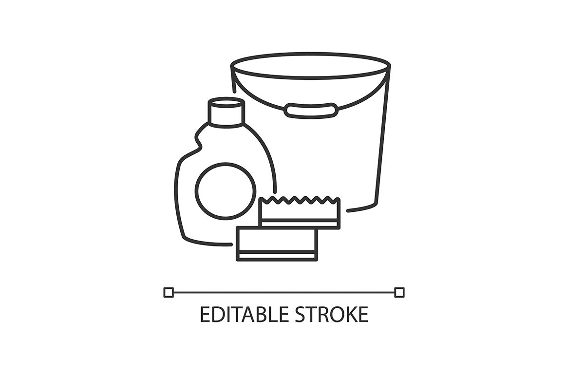 Groceries category pixel perfect linear icons set
