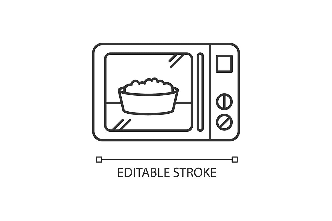 Groceries category pixel perfect linear icons set