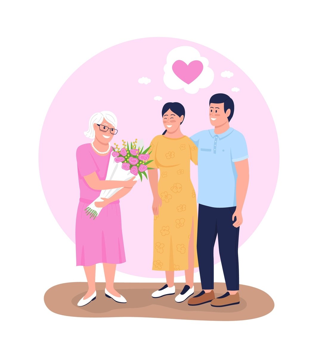 Happy mother day illustration bundle