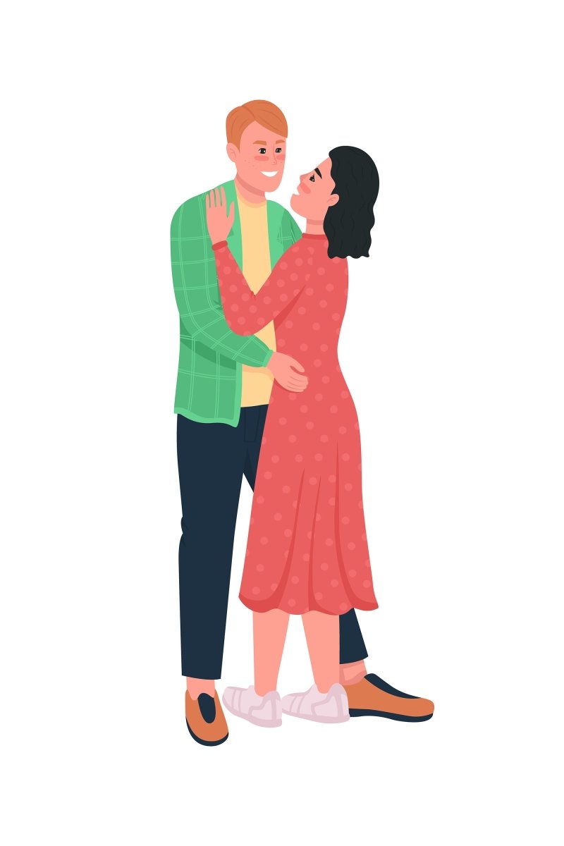 Happy Valentines day color vector illustration bundle