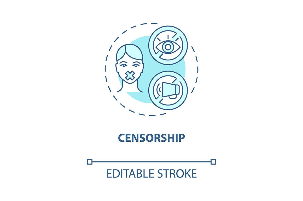 Hate speech concept icons bundle