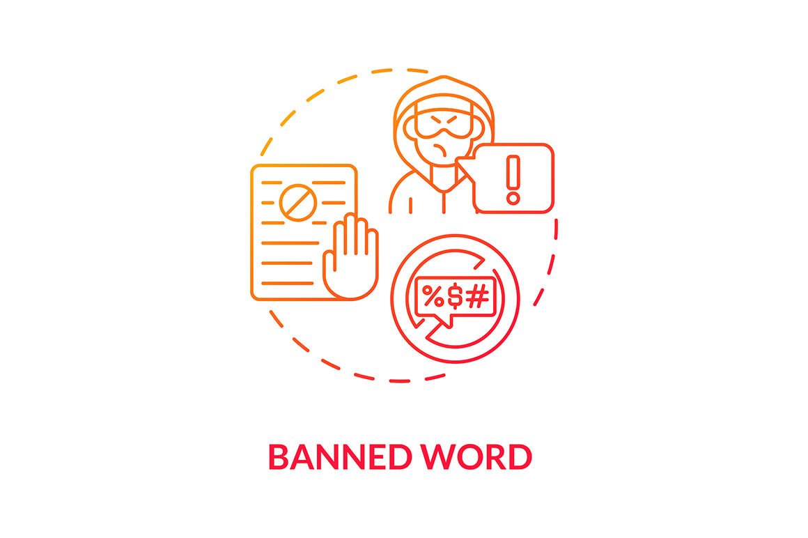 Hate speech concept icons bundle