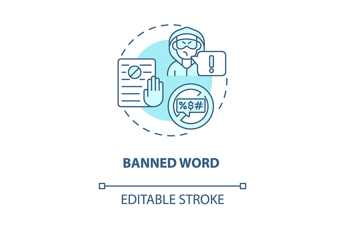 Hate speech concept icons bundle