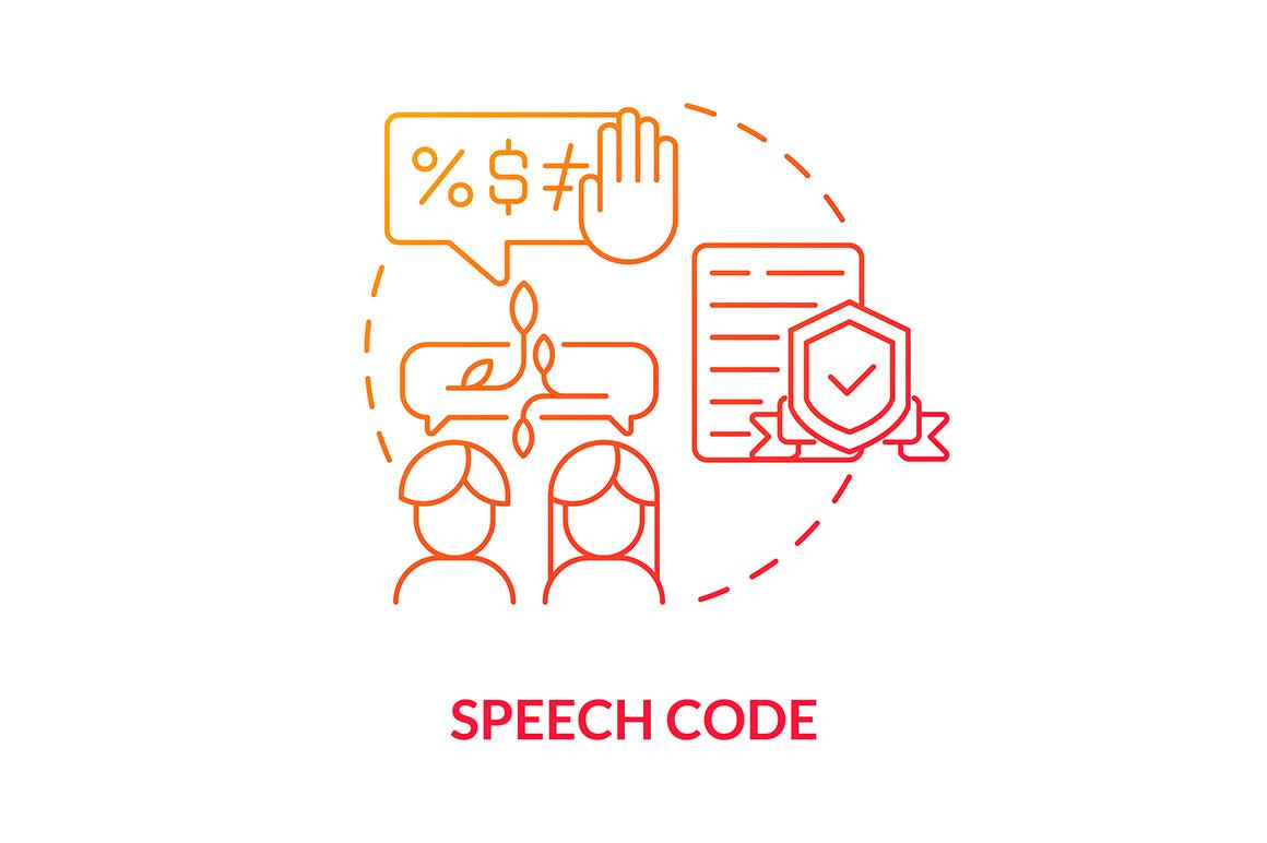 Hate speech concept icons bundle