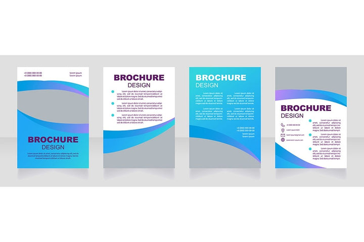 Health blank brochure template bundle