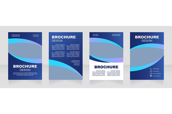 Health blank brochure template bundle