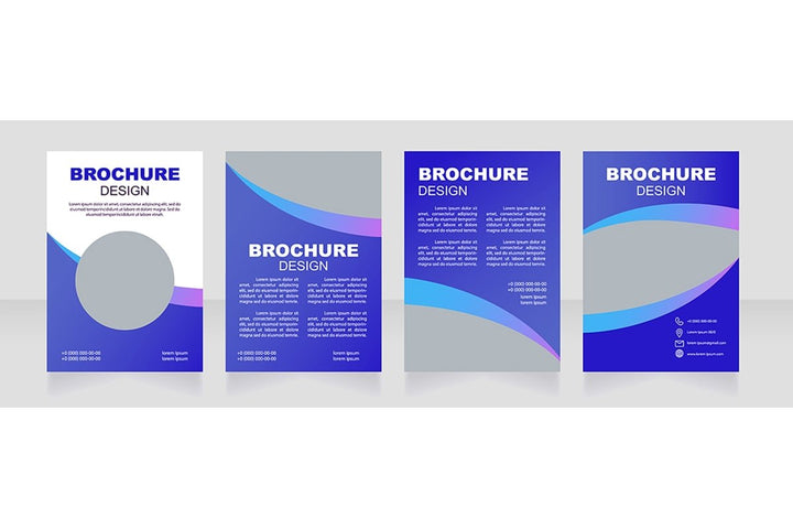 Health blank brochure template bundle