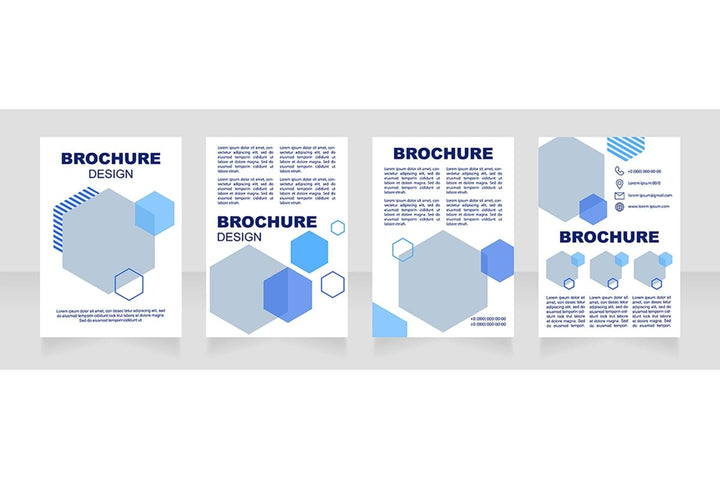 Health blank brochure template bundle