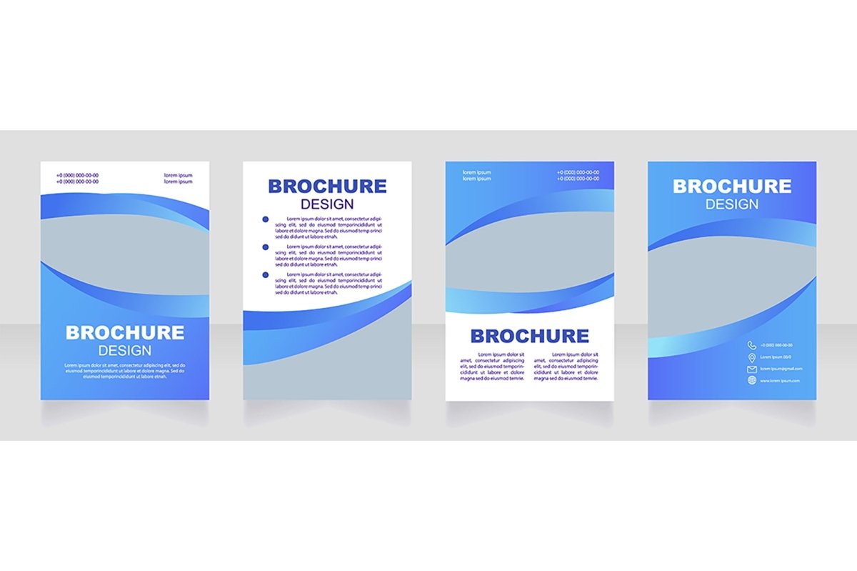 Health blank brochure template bundle