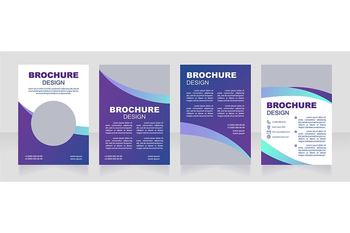 Health blank brochure template bundle