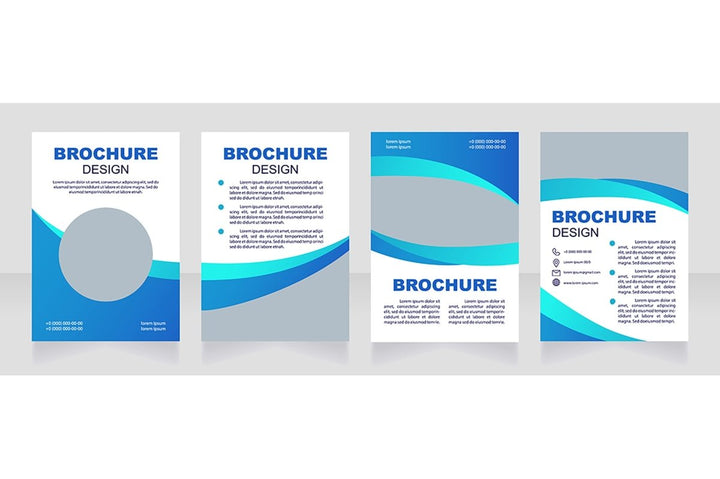 Health blank brochure template bundle