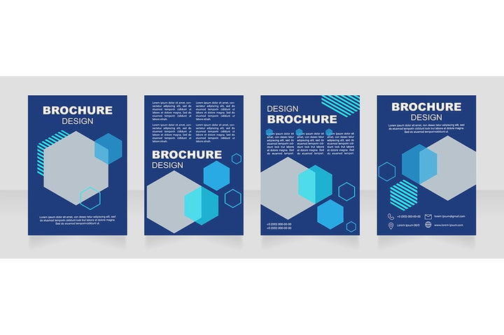 Health blank brochure template bundle
