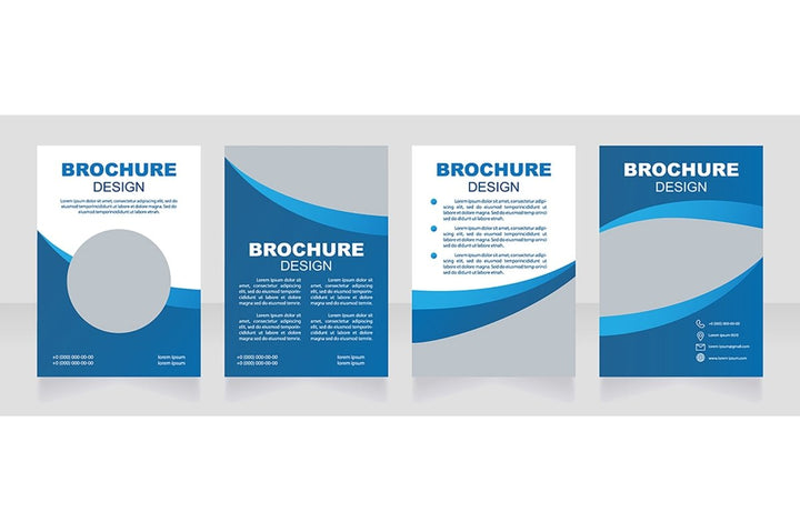 Health blank brochure template bundle