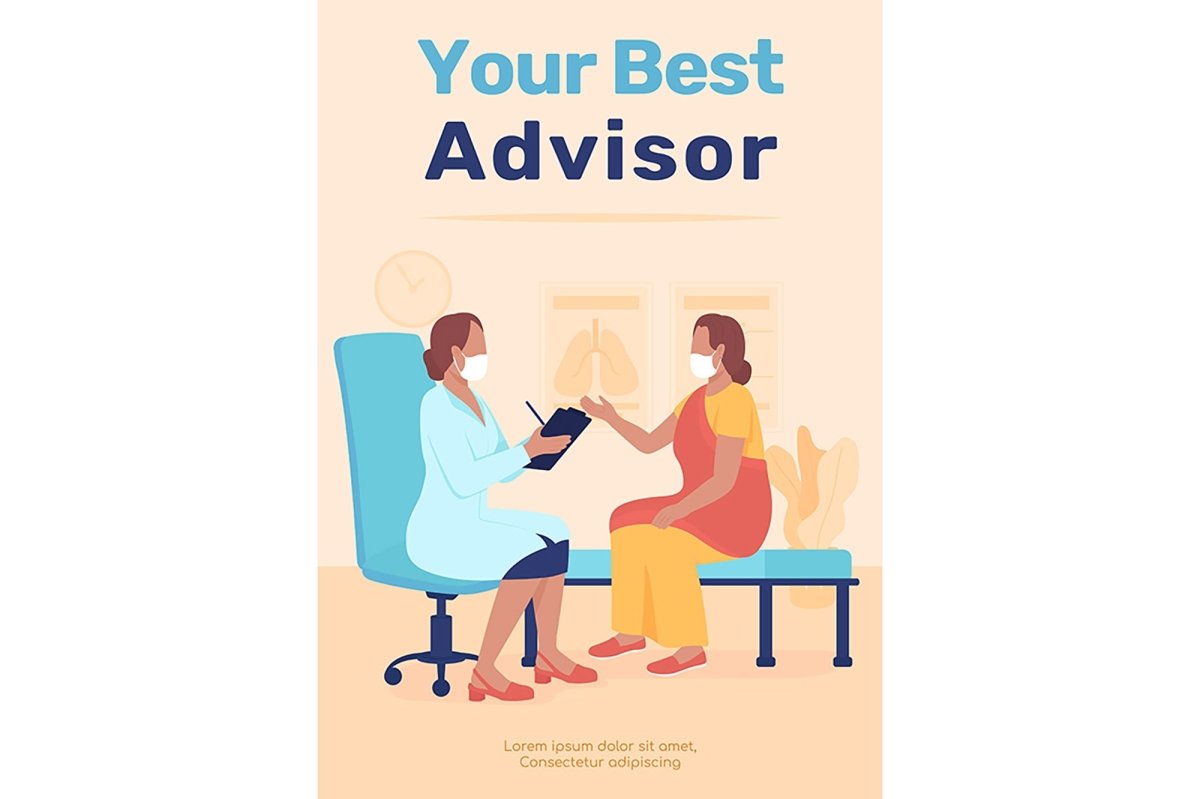 Health care services poster flat vector templates