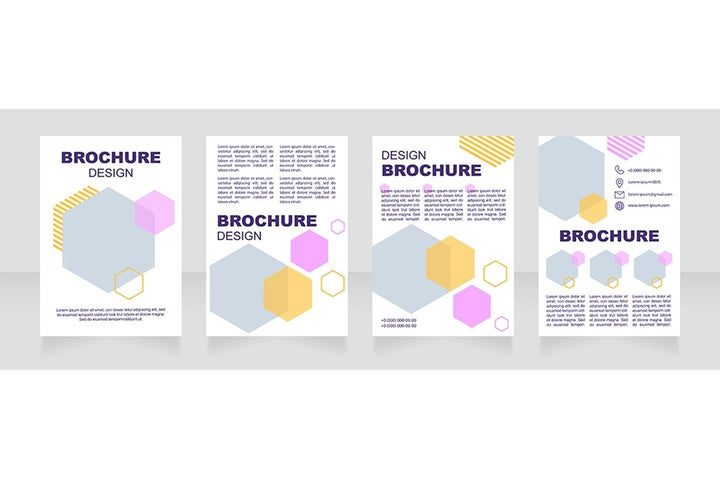 Health industry brochure template bundle