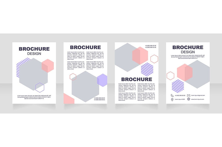 Health industry brochure template bundle