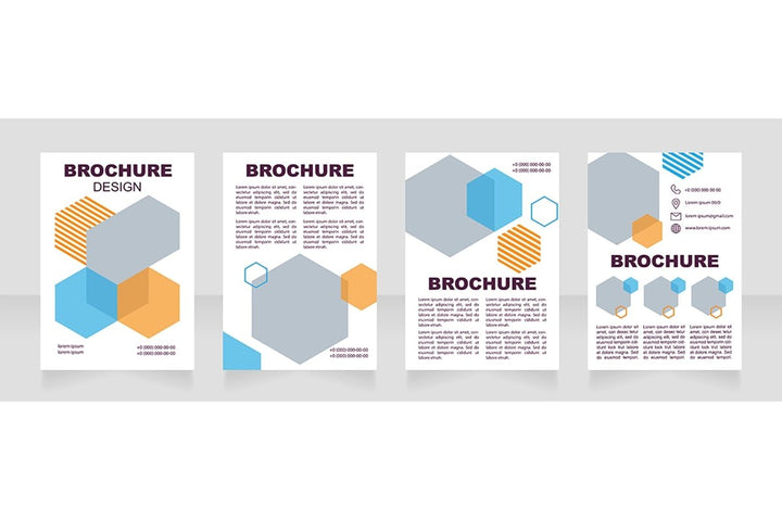 Health industry brochure template bundle