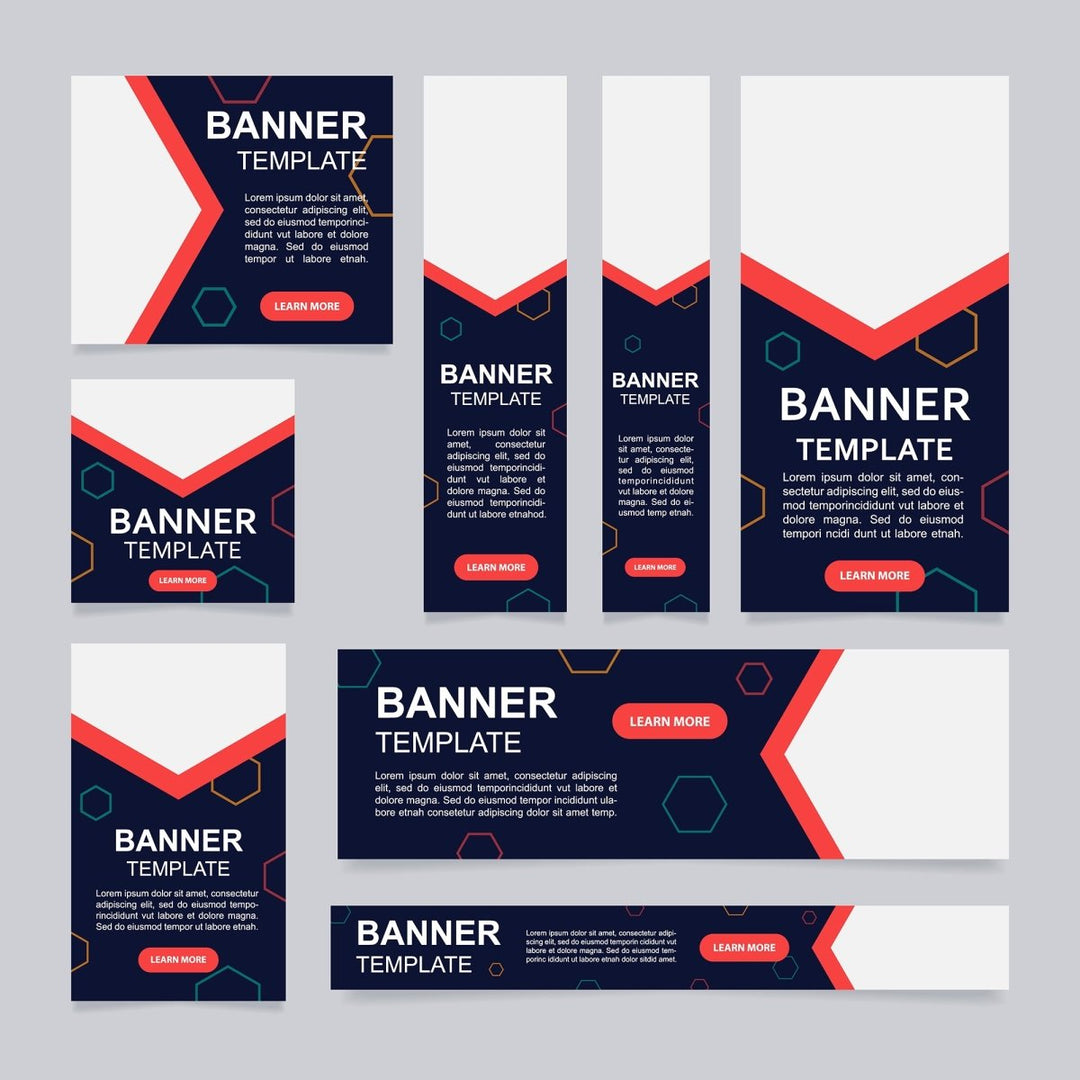 Healthcare management course web banner design template