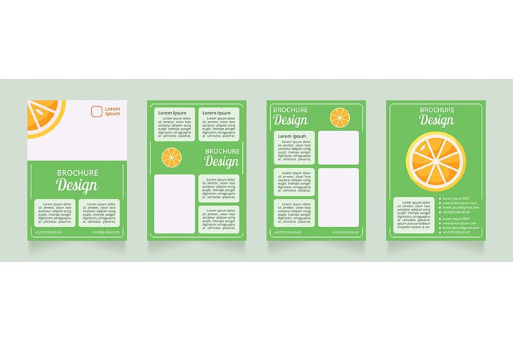 Healthy dieting brochure design bundle